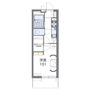 1K Mansion in Yuko - Chiba-shi Chuo-ku Floorplan