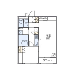 1LDK Mansion in Azuchicho kamitoyora - Omihachiman-shi Floorplan