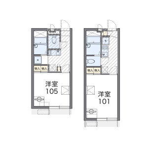 1K Apartment in Yanagishinden - Odawara-shi Floorplan