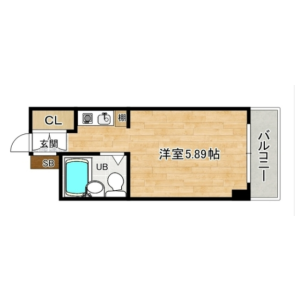 1K Mansion in Komatsu - Osaka-shi Higashiyodogawa-ku Floorplan