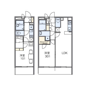 1K Mansion in Takenotsuka - Adachi-ku Floorplan