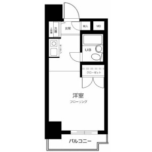 1K Mansion in Honcho - Kawasaki-shi Kawasaki-ku Floorplan