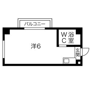 1R Mansion in Shimizu - Osaka-shi Asahi-ku Floorplan