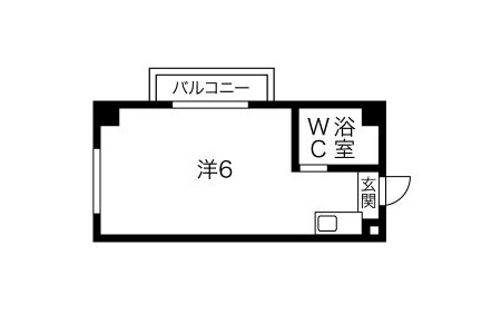 1R Apartment to Rent in Osaka-shi Asahi-ku Floorplan