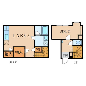 1LDK Mansion in Higashiyama - Meguro-ku Floorplan