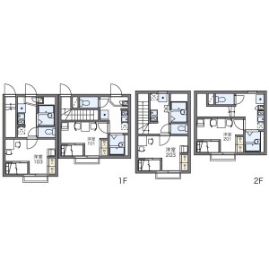 1K Apartment in Higashiyotsugi - Katsushika-ku Floorplan