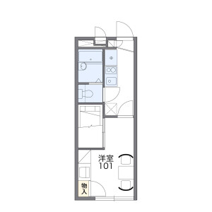 1K Apartment in Rokubancho - Kobe-shi Nagata-ku Floorplan