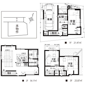 3LDK {building type} in Nampeidaicho - Shibuya-ku Floorplan