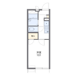 1K Apartment in Tanimachi(6-9-chome) - Osaka-shi Chuo-ku Floorplan