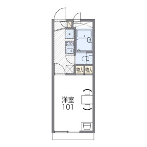 东大阪市菱屋東-1K公寓 房屋布局
