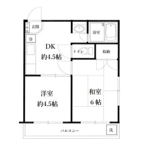 2DK Mansion in Ishiwara - Sumida-ku Floorplan