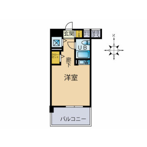 1R {building type} in Omorihoncho - Ota-ku Floorplan