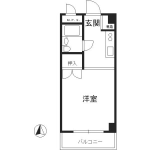 丰岛区西池袋-1R公寓大厦 楼层布局