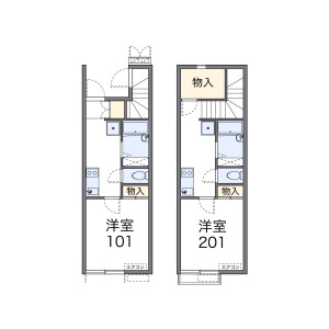 1K Apartment in Chiyodamachi - Sendai-shi Aoba-ku Floorplan