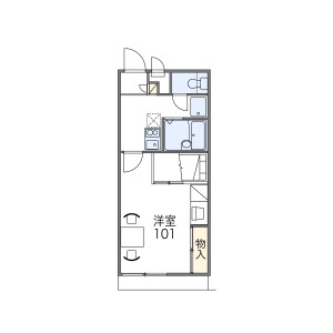 1K Apartment in Mitsumatsu(sonota) - Kaizuka-shi Floorplan