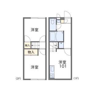 2DK Apartment in Ishihara - Kumagaya-shi Floorplan