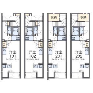 1R Apartment in Sakaecho - Kodaira-shi Floorplan