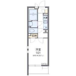 1K Apartment in Horinochicho - Saitama-shi Omiya-ku Floorplan