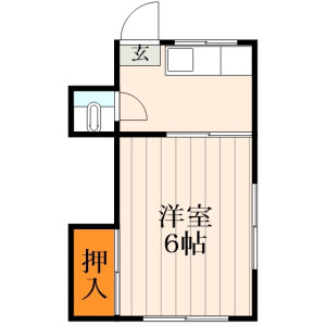 1K Apartment in Honjo - Sumida-ku Floorplan