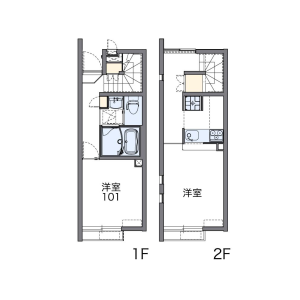 1LDK Apartment in Osaki - Noda-shi Floorplan