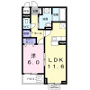 1LDK Apartment to Rent in Takatsuki-shi Floorplan