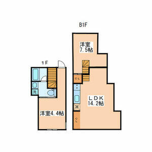 2LDK Mansion in Nishihara - Shibuya-ku Floorplan