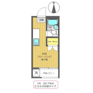 1R Apartment in Mejiro - Toshima-ku Floorplan