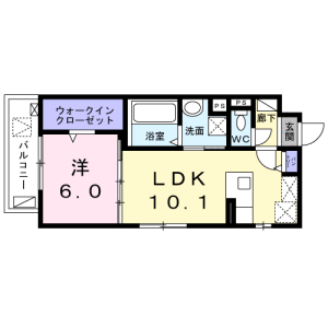 1LDK Mansion in Kamata - Setagaya-ku Floorplan