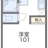 川崎市宫前区出租中的1K公寓大厦 楼层布局