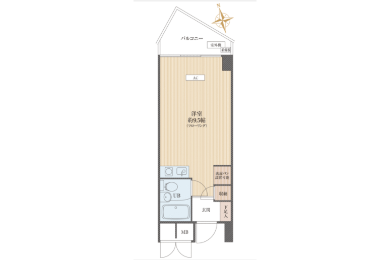 1R Apartment to Buy in Toshima-ku Floorplan