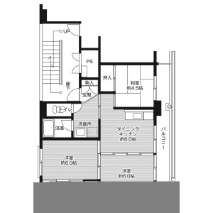 3DK Mansion in Shimotoriwata - Fukushima-shi Floorplan