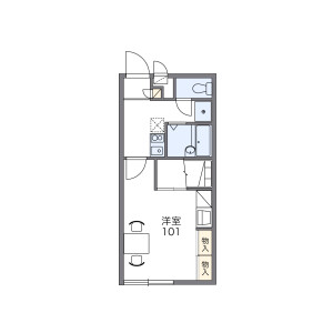1K Mansion in Ameku - Naha-shi Floorplan