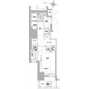 1R Mansion in Eirakucho - Yokohama-shi Minami-ku Floorplan