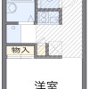 1K Apartment to Rent in Kashiba-shi Floorplan