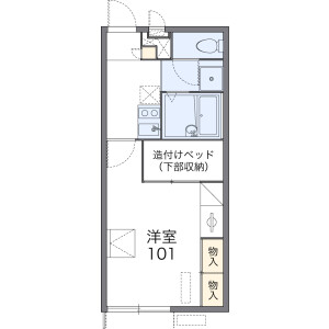 1K Apartment in Namikicho - Narita-shi Floorplan