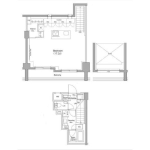 1R Mansion in Komaba - Meguro-ku Floorplan