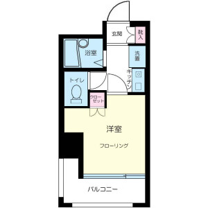 1K Mansion in Oiwakecho - Hachioji-shi Floorplan