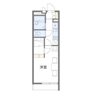 1K Mansion in Yuko - Chiba-shi Chuo-ku Floorplan