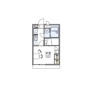 1K Apartment in Horai - Nara-shi Floorplan