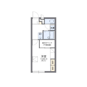1K Apartment in Midorimachi - Seki-shi Floorplan