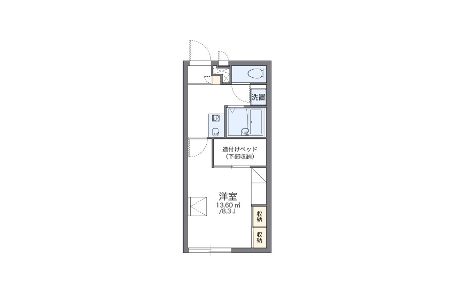 1K Apartment to Rent in Seki-shi Floorplan