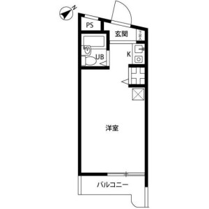 1R Mansion in Maruyama - Nakano-ku Floorplan