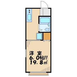1K Apartment in Kamikitazawa - Setagaya-ku Floorplan