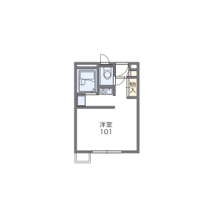 1K Apartment in Nakaicho - Kishiwada-shi Floorplan