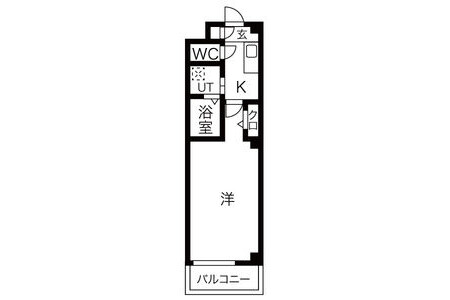 1K Apartment to Rent in Kitanagoya-shi Floorplan