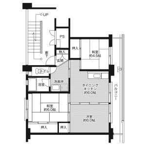3DK Mansion in Washizu - Kosai-shi Floorplan