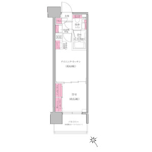 1DK Mansion in Saga - Koto-ku Floorplan