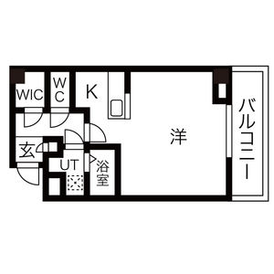 1K Mansion in Tamadenishi - Osaka-shi Nishinari-ku Floorplan