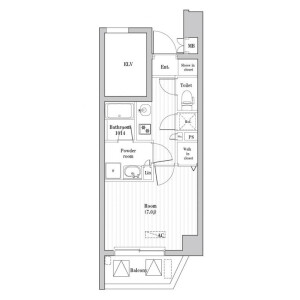 1K Mansion in Toyo - Koto-ku Floorplan