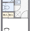 大阪市生野区出租中的1K公寓 房屋布局